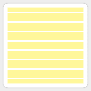 Narrow yellow and white stripes 4 Sticker